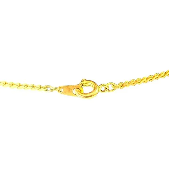 10K Gold Plated 24" Rope Chain Necklace Elegant & Versatile Jewelry - Picture 7 of 7